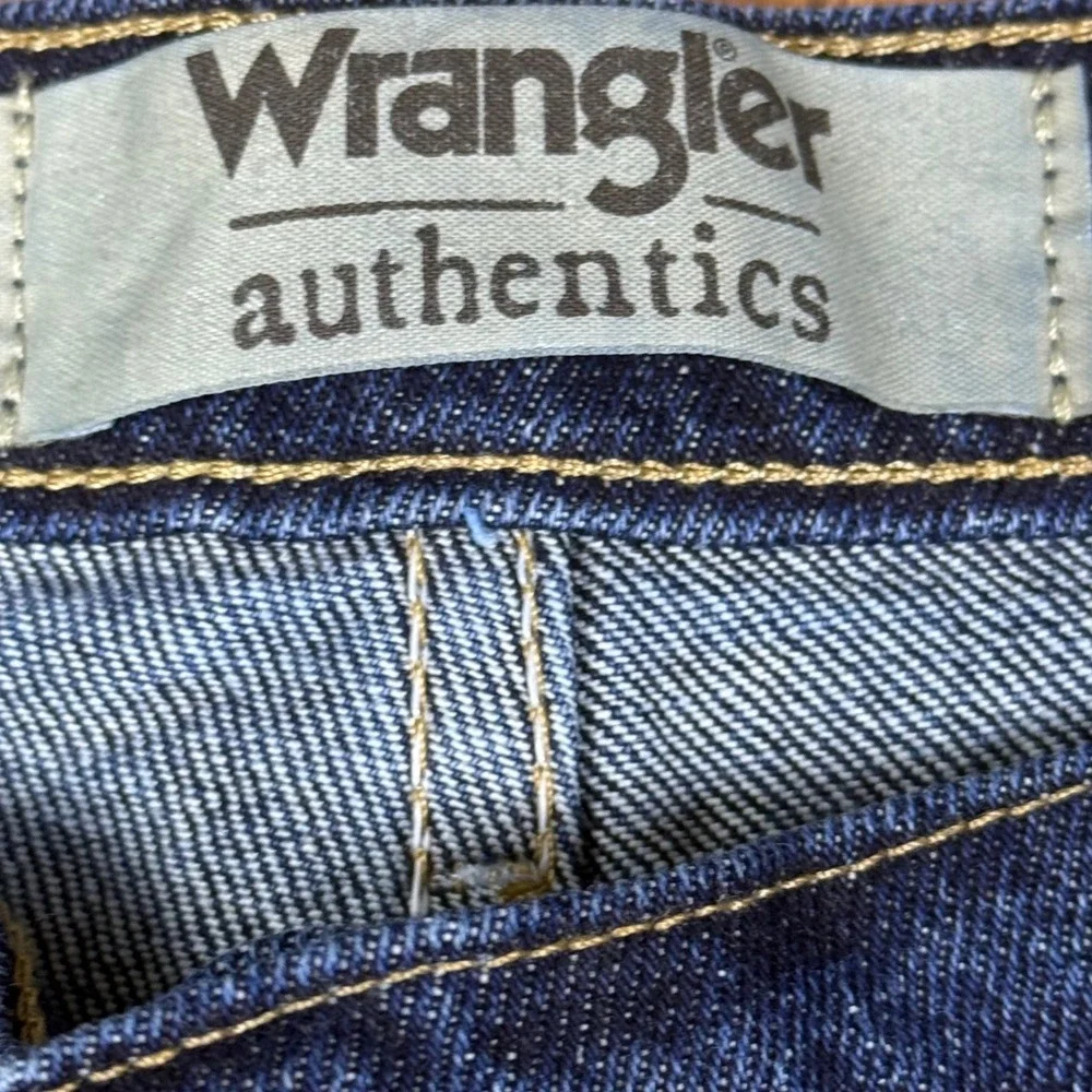 Wrangler Authentics Mens Jeans Regular Fit Straight Leg‎ Denim Blue Size 38x29